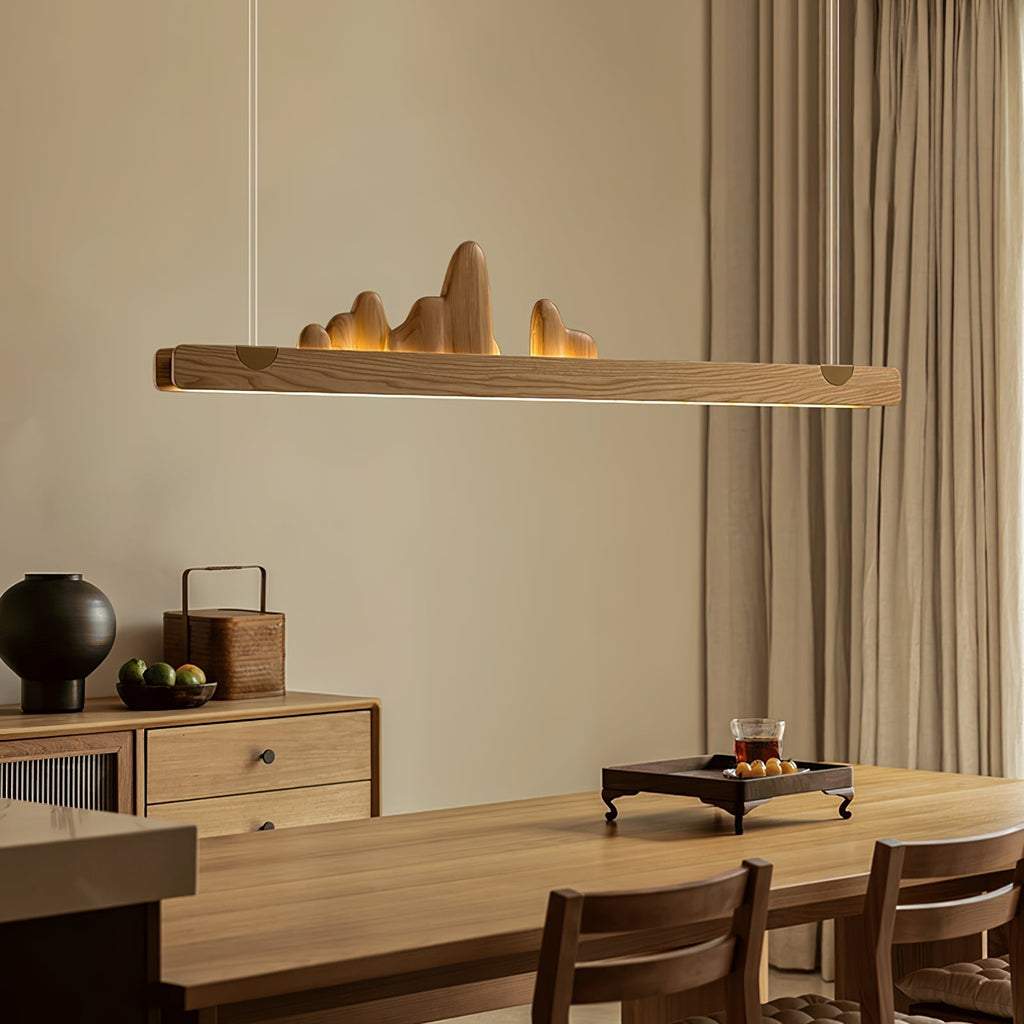 Pardenaria Wood Pendant Light-Moonnatur