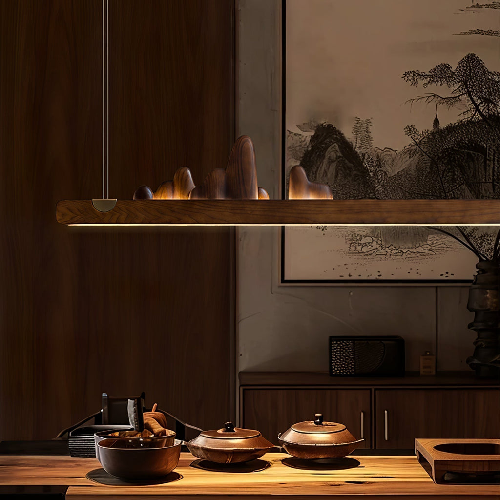 Pardenaria Wood Pendant Light-Moonnatur