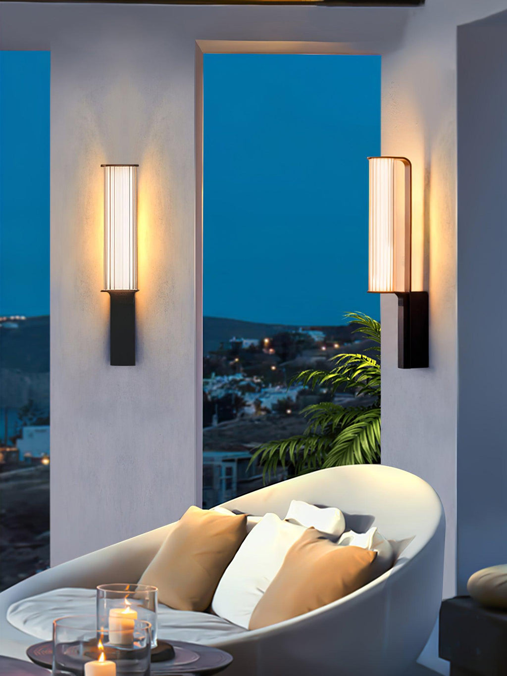 Isenaria Stainless Steel Wall Light-Moonnatur