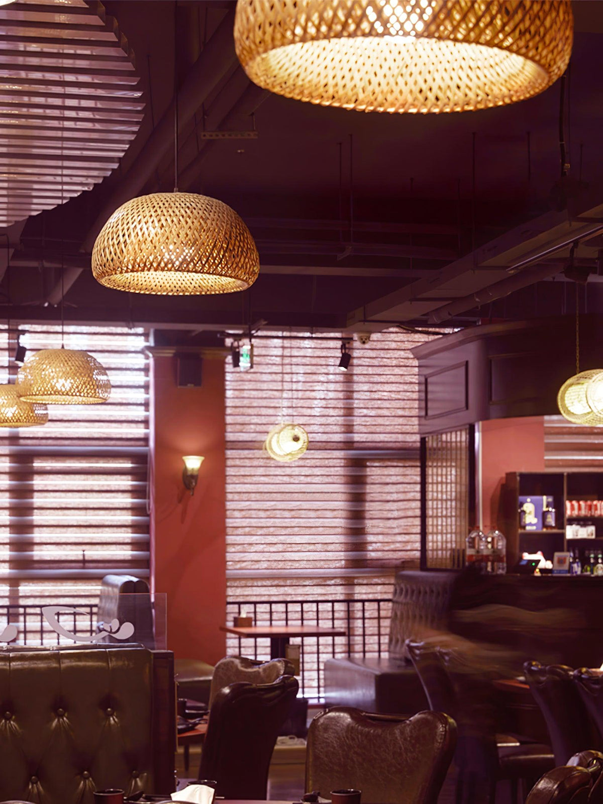 Celynora Rattan Pendant Light-Moonnatur