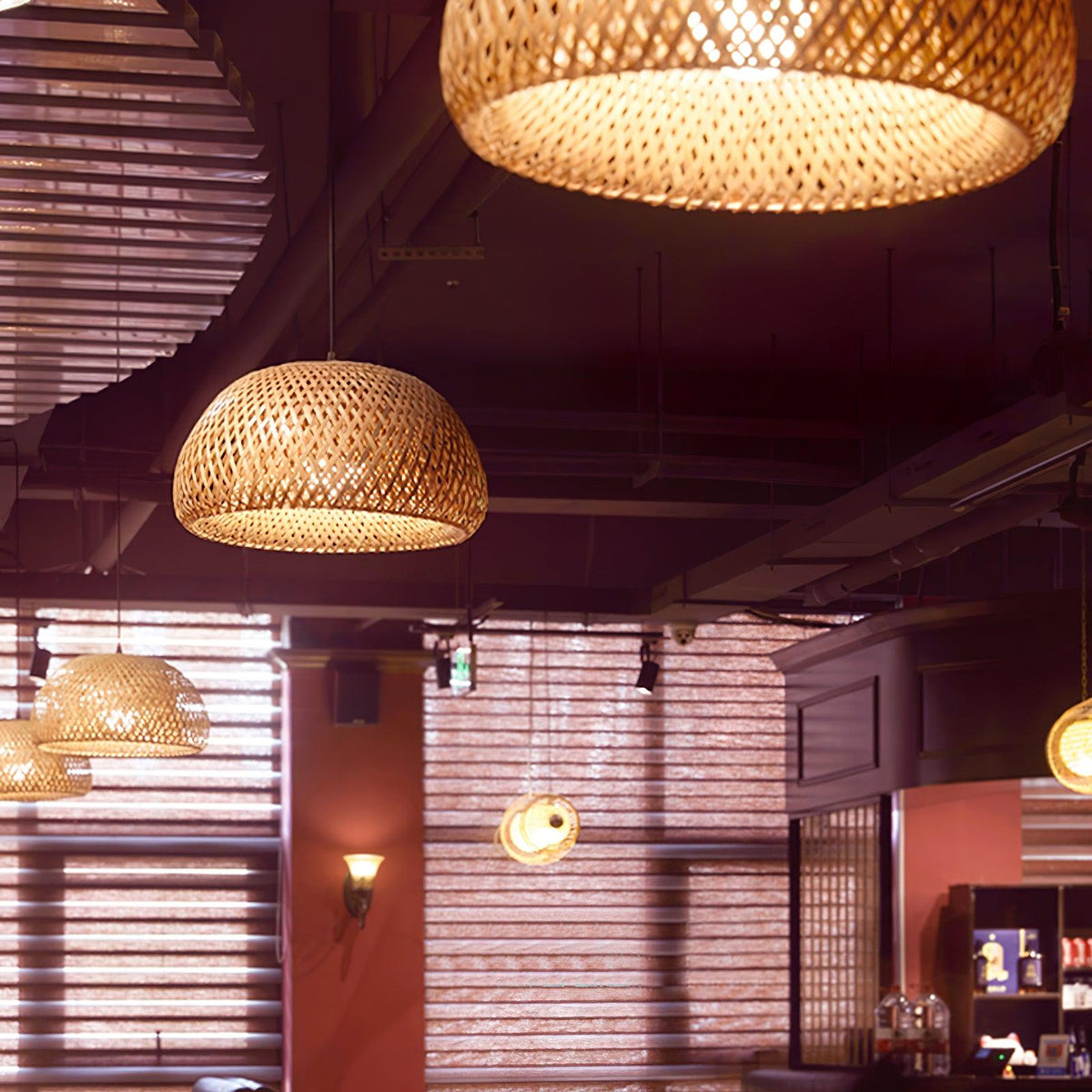 Celynora Rattan Pendant Light-Moonnatur
