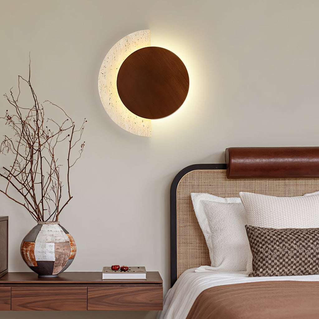 Faldenlynne Travertine Wall Light-Moonnatur