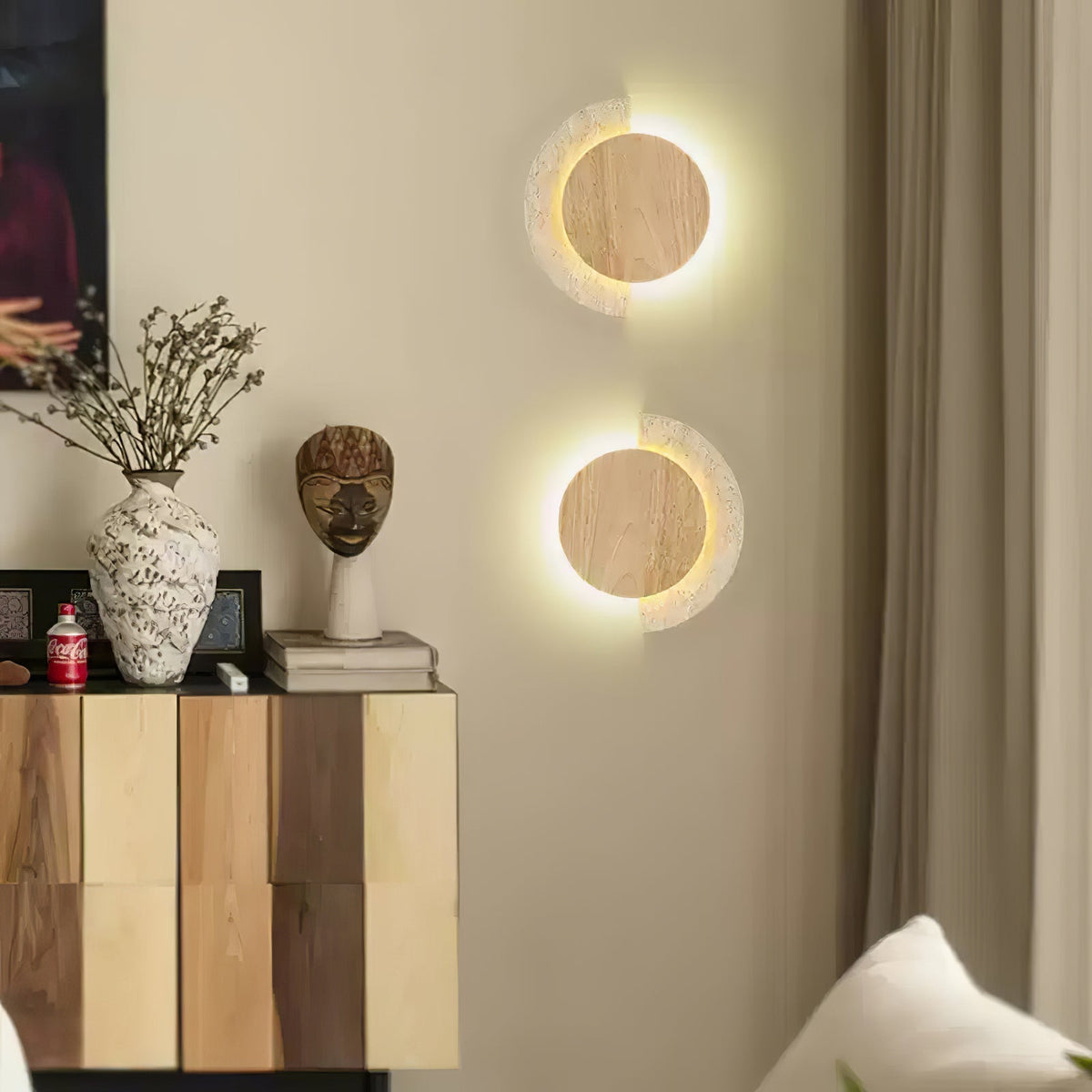 Faldenlynne Travertine Wall Light-Moonnatur