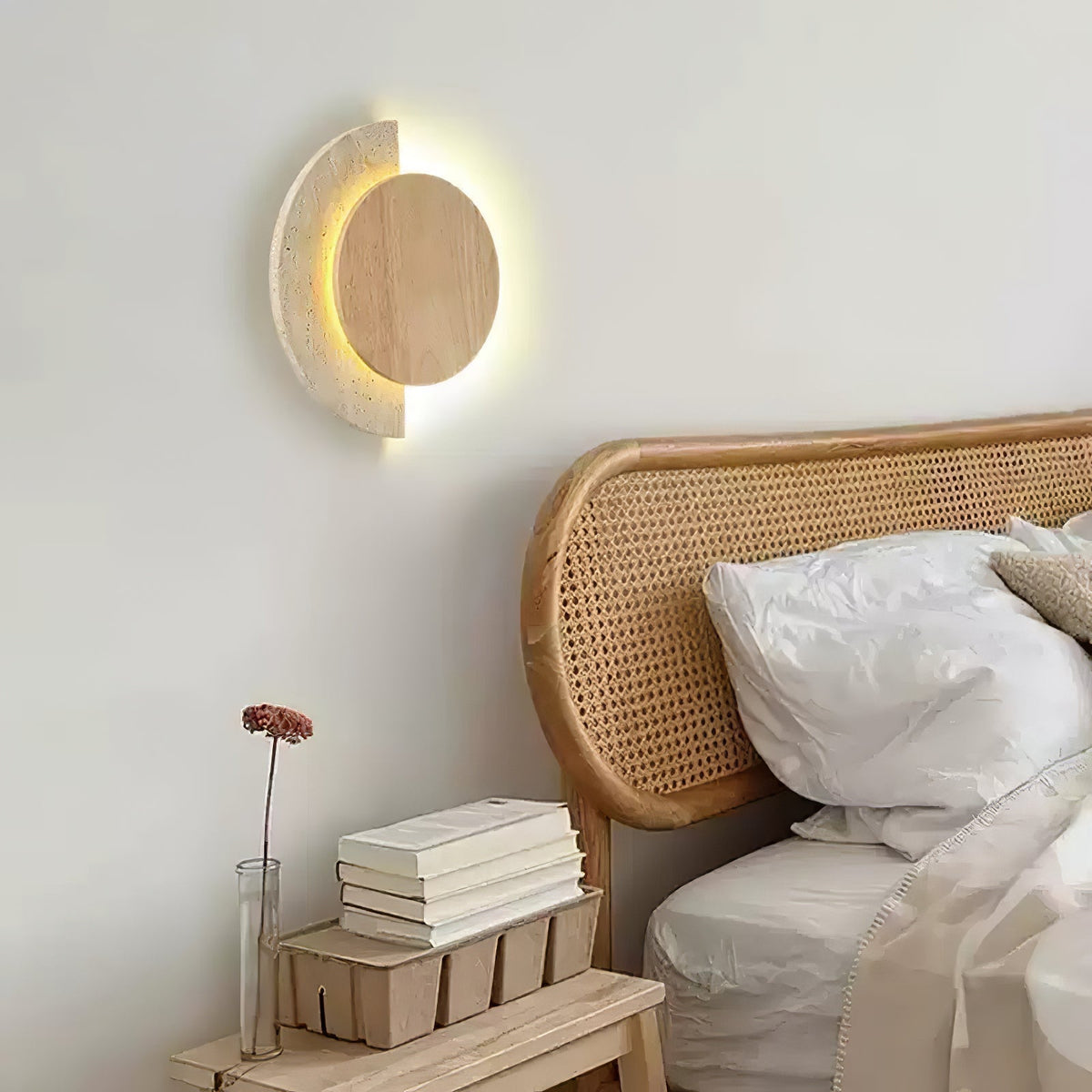 Faldenlynne Travertine Wall Light-Moonnatur