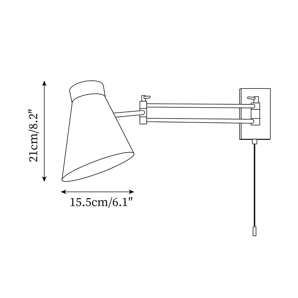 Tarnelwick Metal Wall Light-Moonnatur