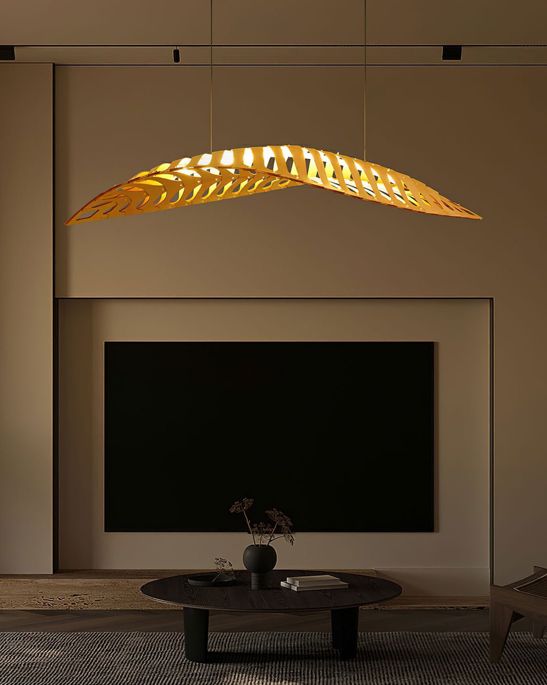 Olveneth Wood Pendant Light-Moonnatur