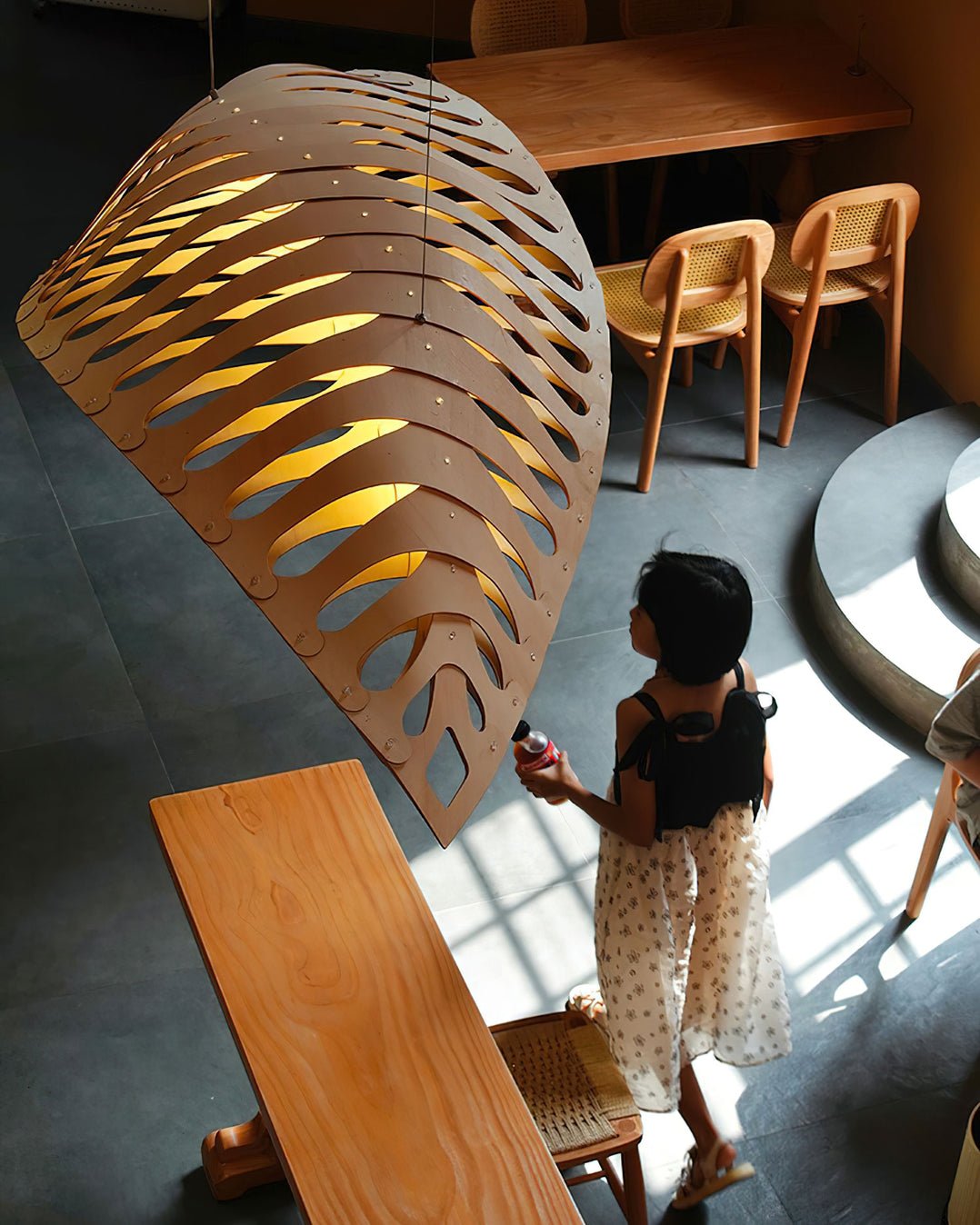 Olveneth Wood Pendant Light-Moonnatur