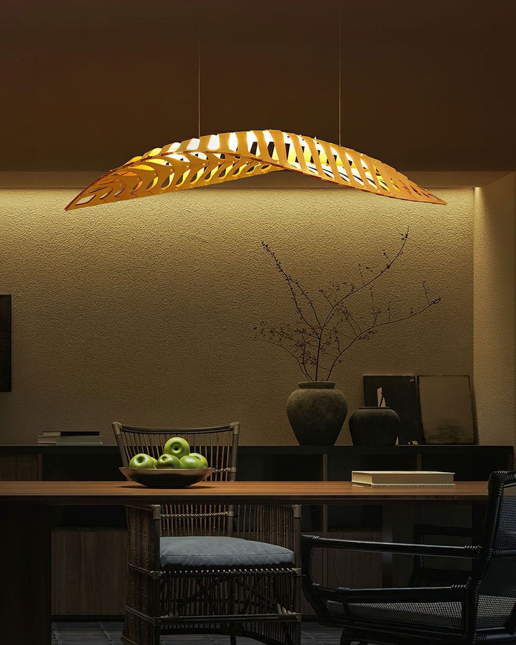 Olveneth Wood Pendant Light-Moonnatur