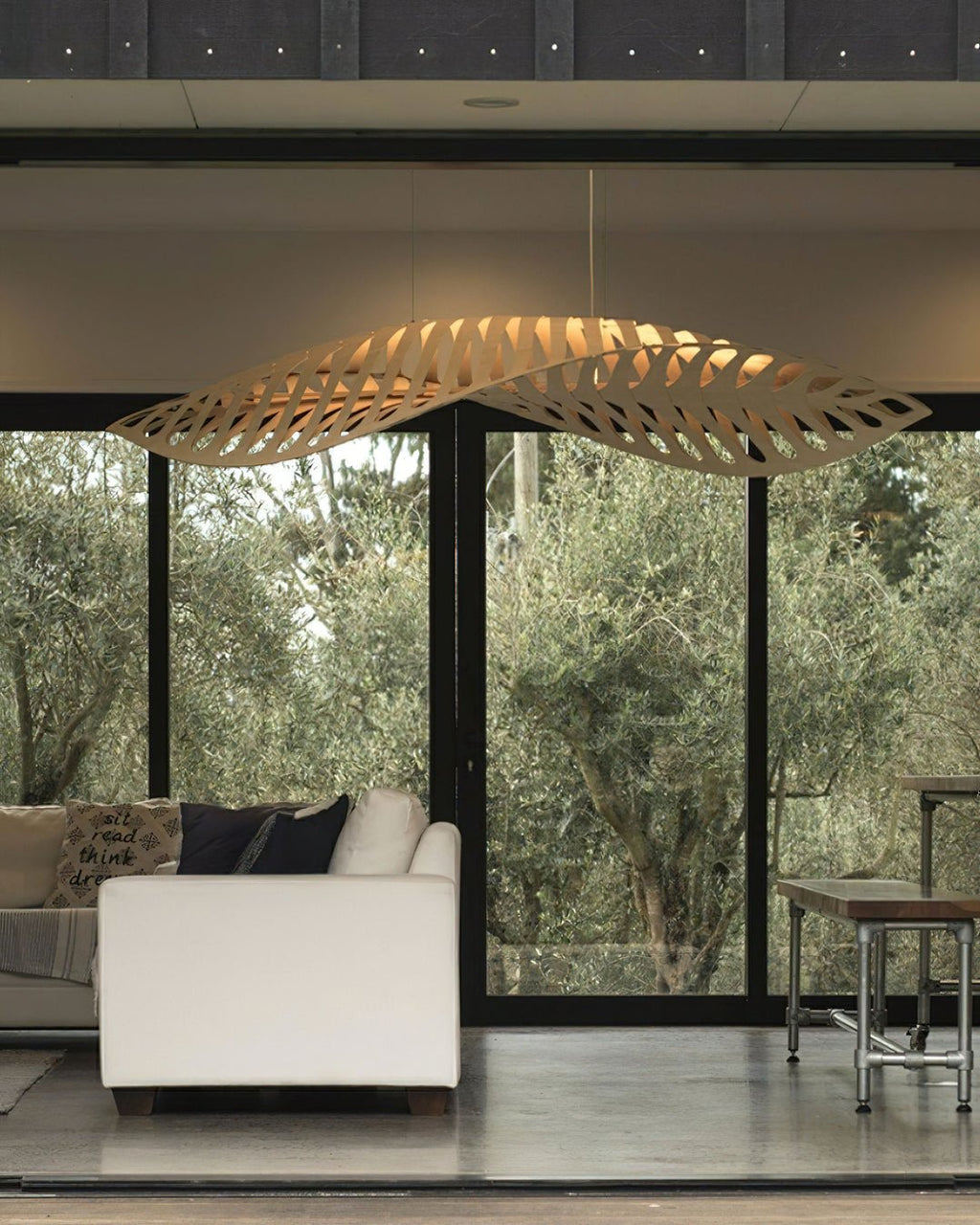 Olveneth Wood Pendant Light-Moonnatur