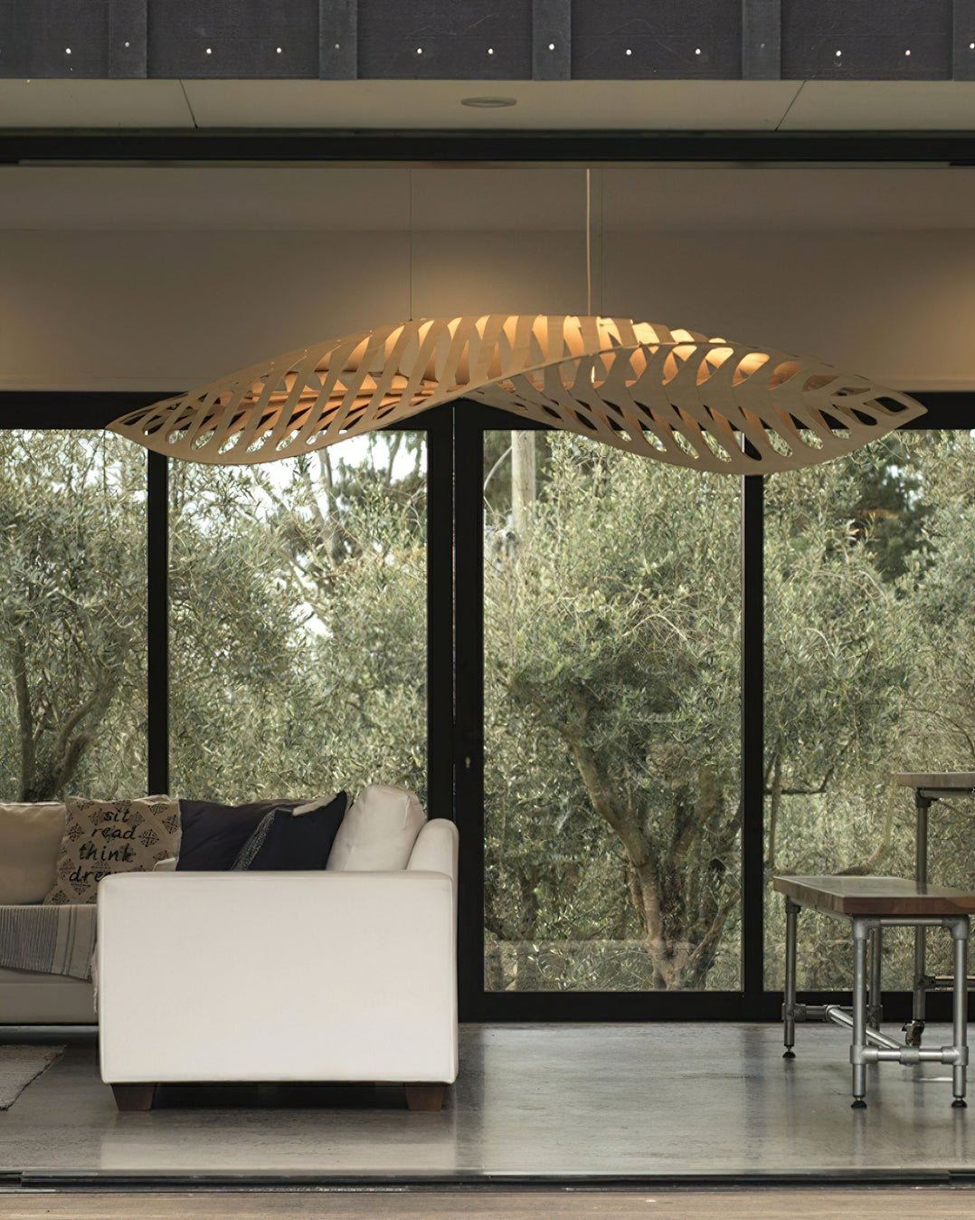 Olveneth Wood Pendant Light-Moonnatur