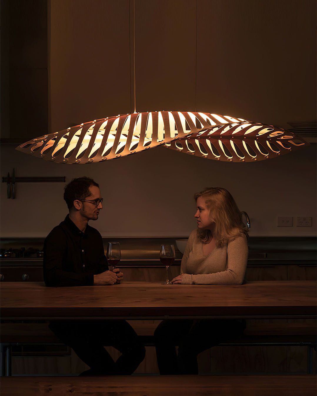 Olveneth Wood Pendant Light-Moonnatur