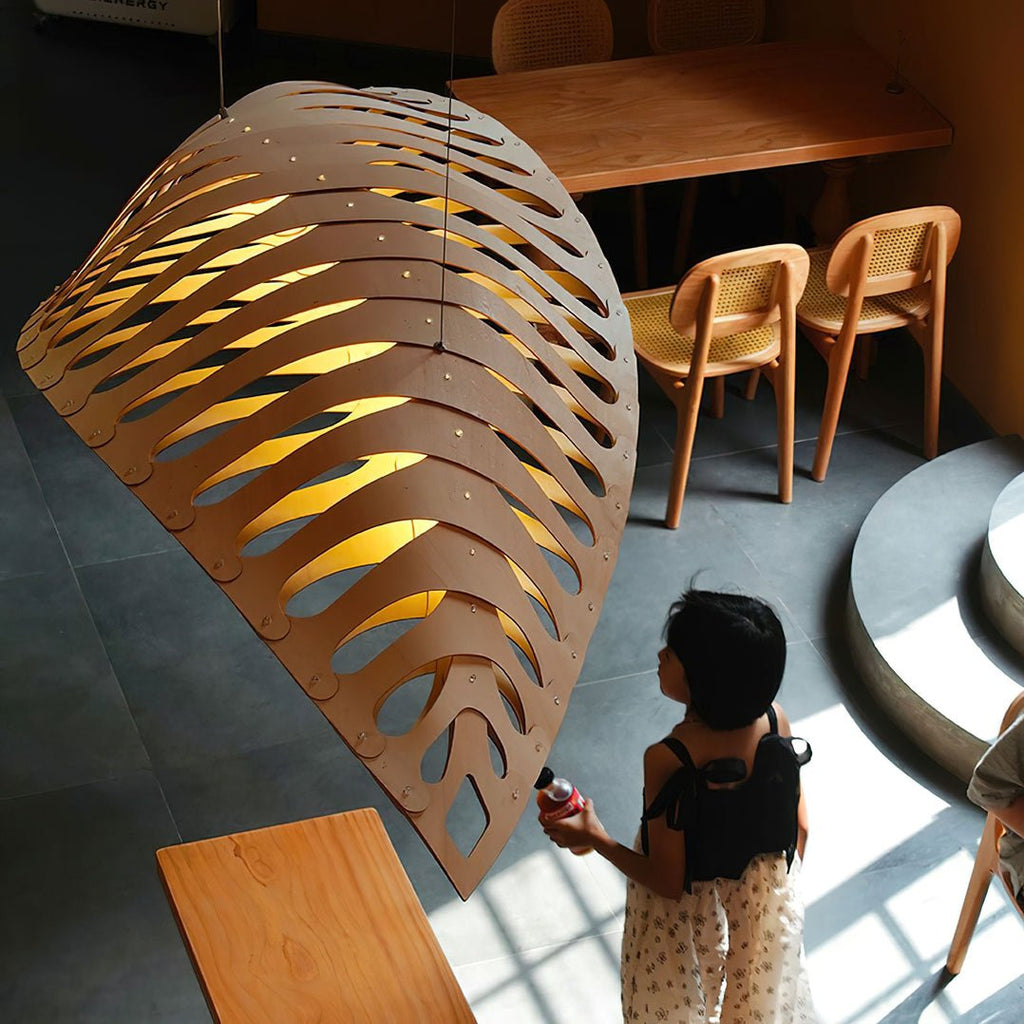 Olveneth Wood Pendant Light-Moonnatur