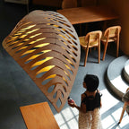 Olveneth Wood Pendant Light-Moonnatur