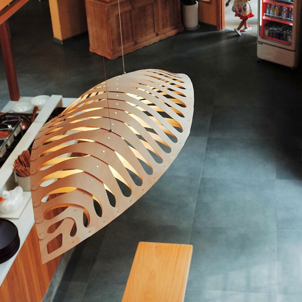 Olveneth Wood Pendant Light-Moonnatur