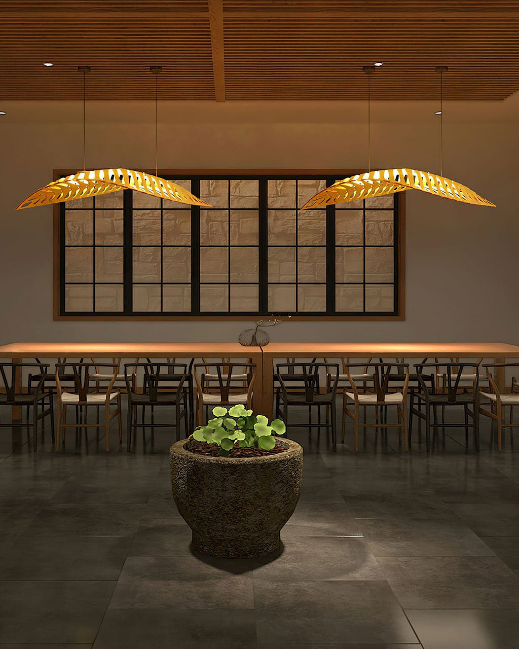 Olveneth Wood Pendant Light-Moonnatur