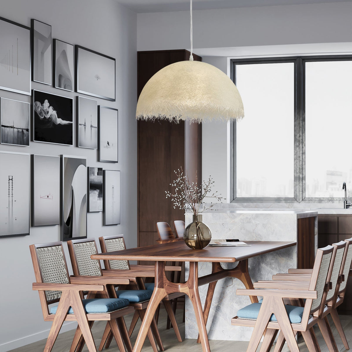 Ulvenia Epoxy Resin Pendant Light-Moonnatur
