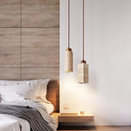 Ambelholm Travertine Pendant Light-Moonnatur