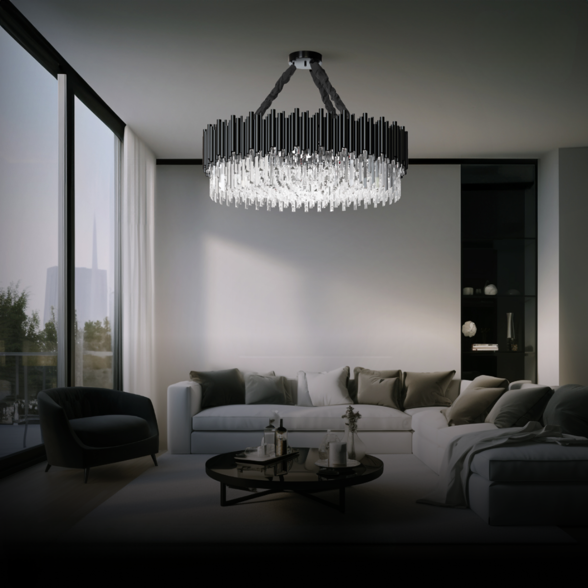 Fendelhaven Crystal Chandelier-Moonnatur