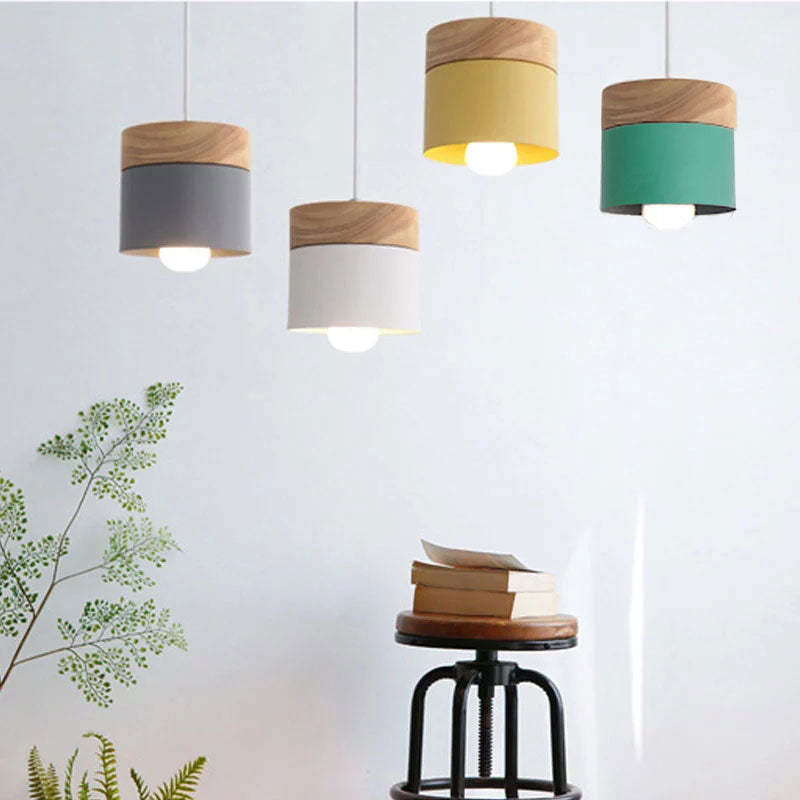 Hadrenash Wood Pendant Light-Moonnatur