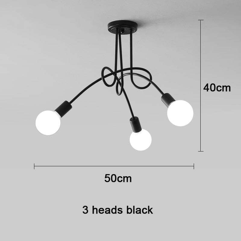 Avrenlyn Iron Ceiling Light-Moonnatur