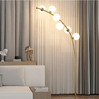 Quenelenora Glass Floor Lamp-Moonnatur