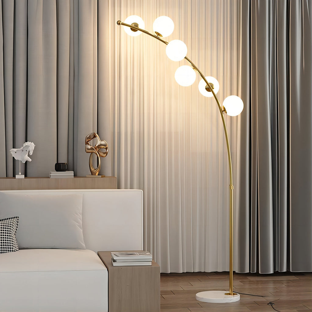 Quenelenora Glass Floor Lamp-Moonnatur