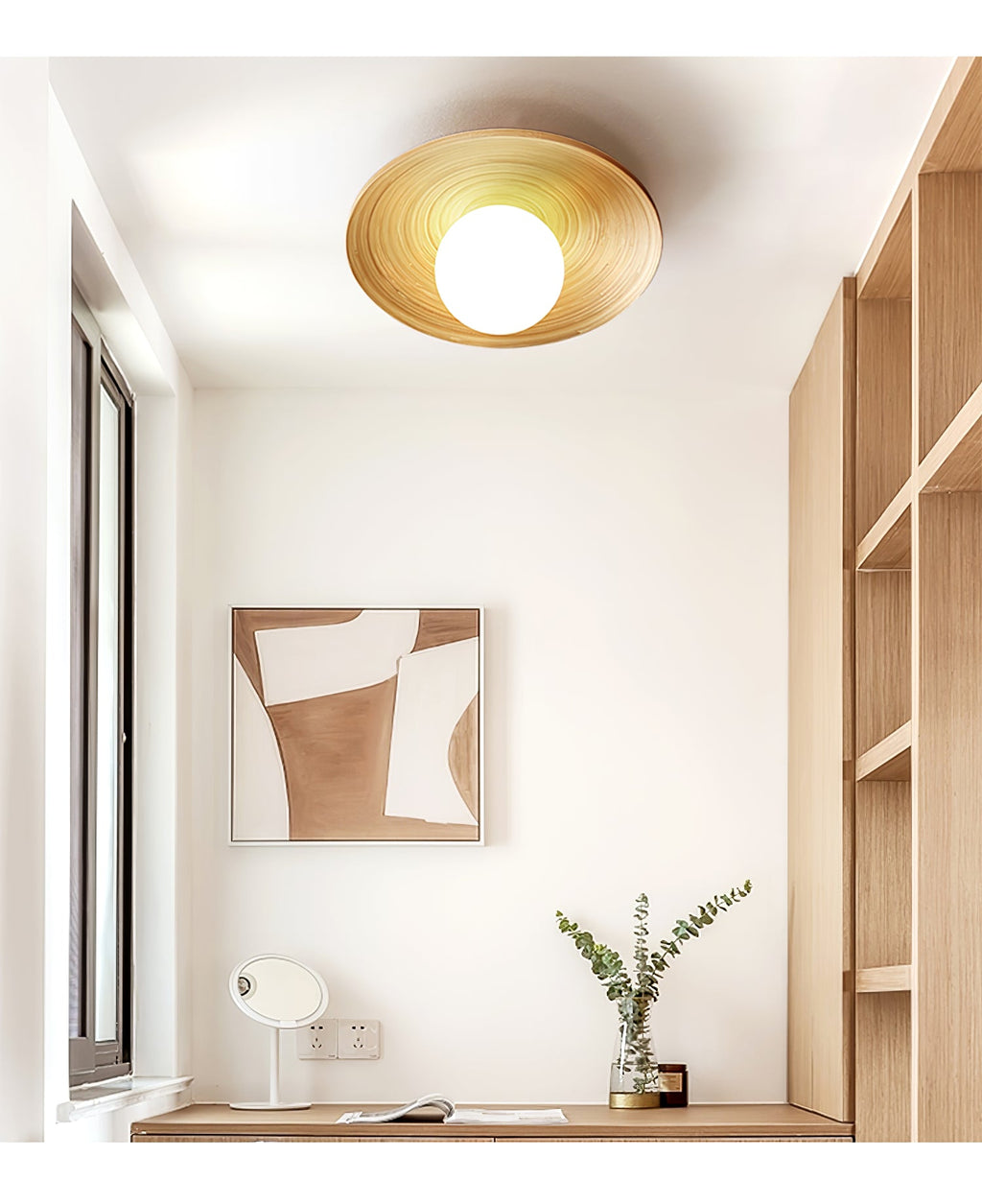 Adairwyn Wood Ceiling Light-Moonnatur