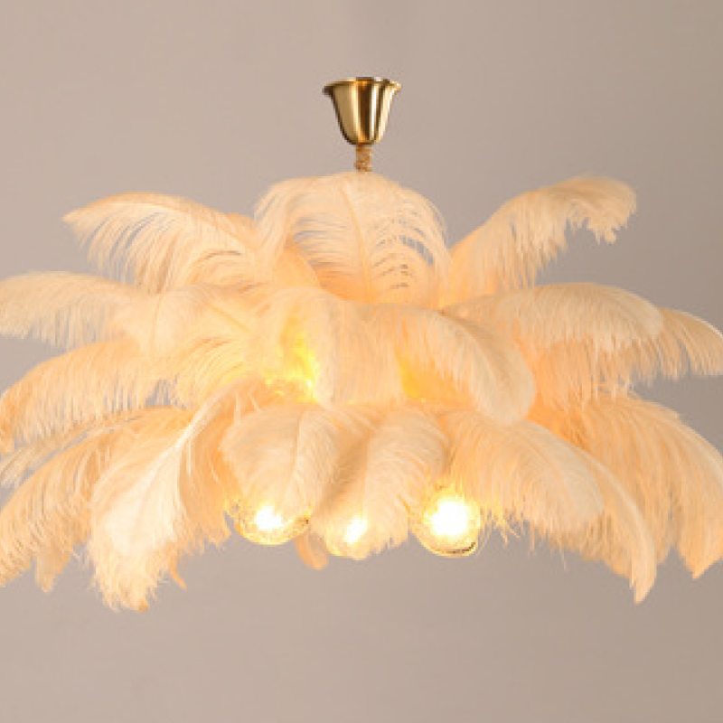 Dorrenwick Feather Pendant Light-Moonnatur