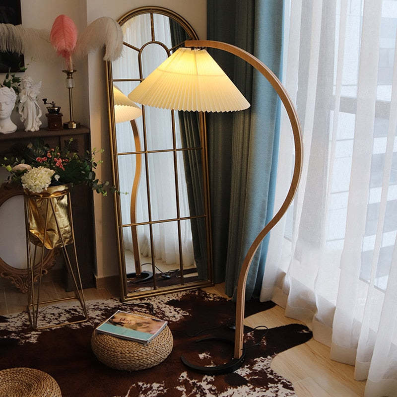 Ambelorie Fabric Floor Lamp-Moonnatur
