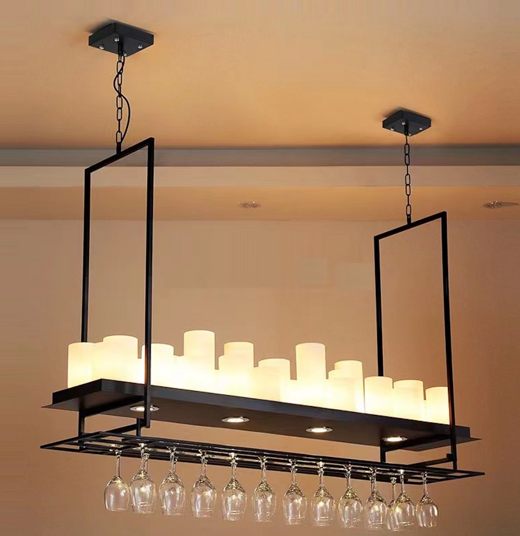 Garnelrose Glass Chandelier-Moonnatur