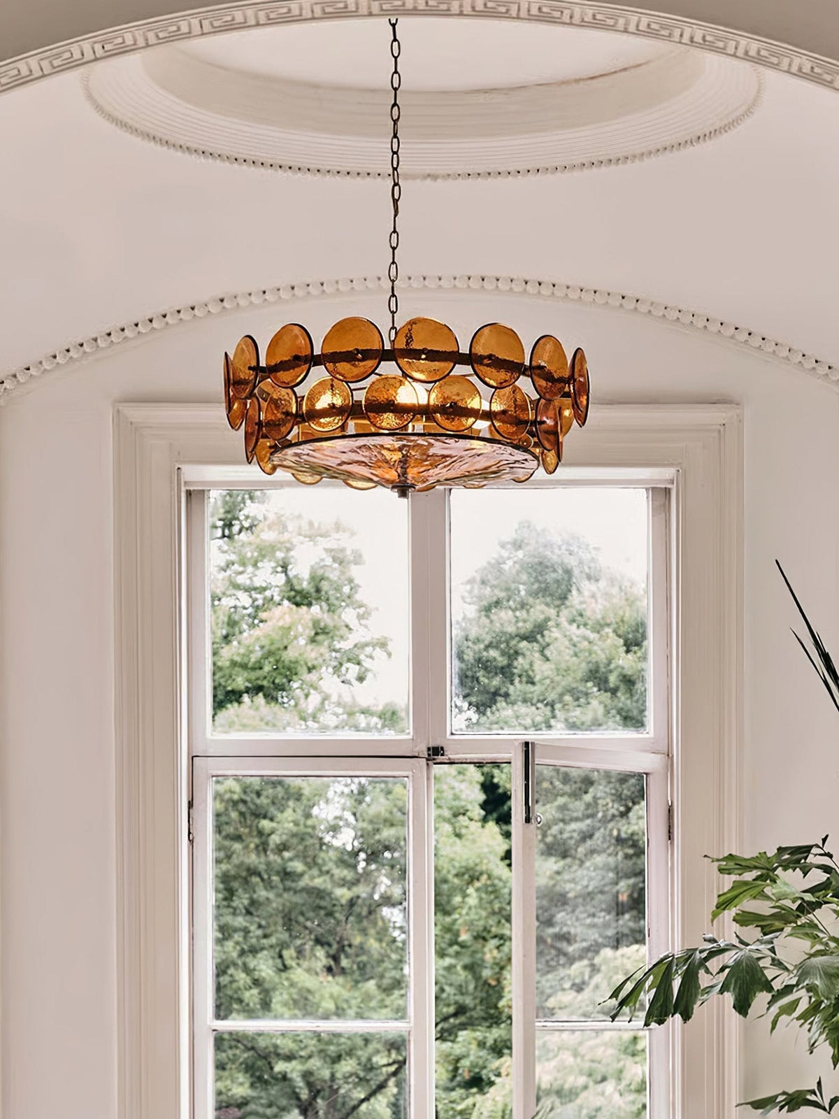 Iveria Glass Chandelier-Moonnatur