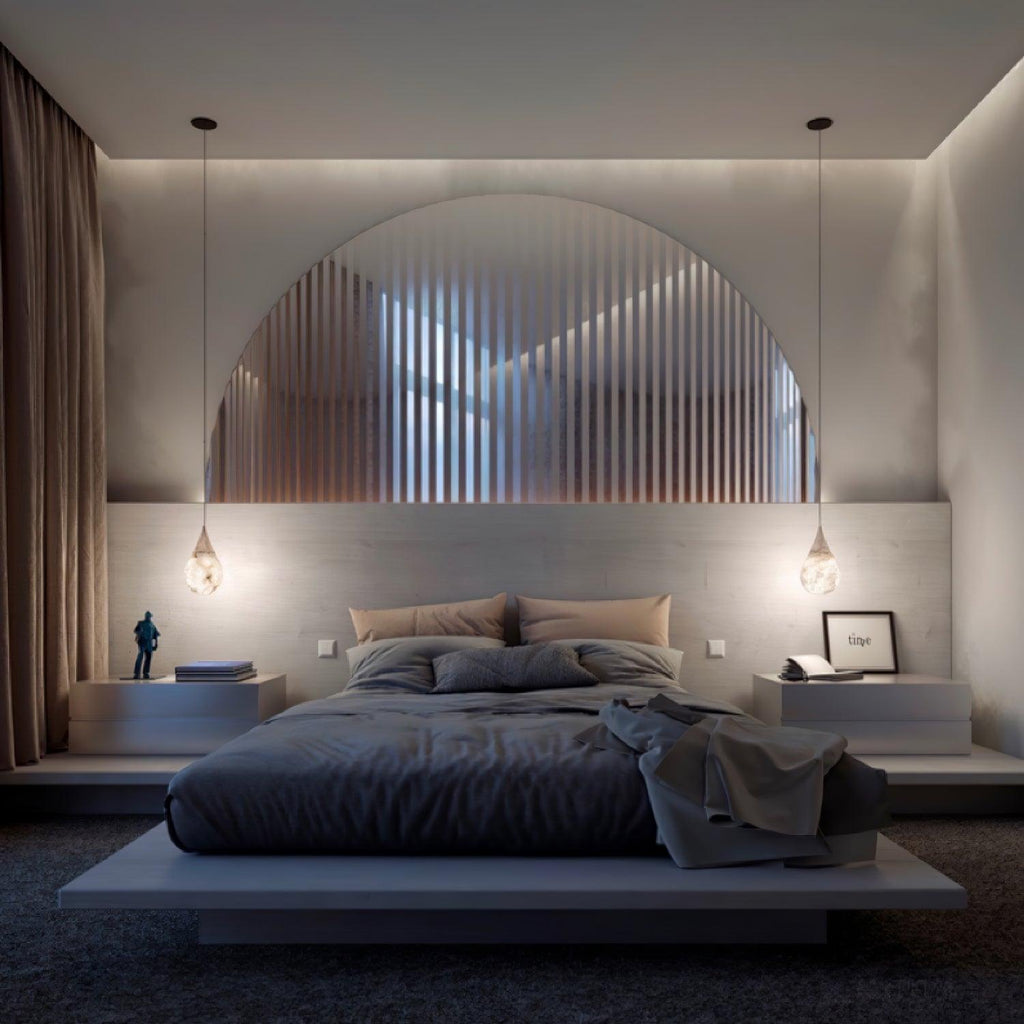 Hadrenwyn Alabaster Pendant Light-Moonnatur