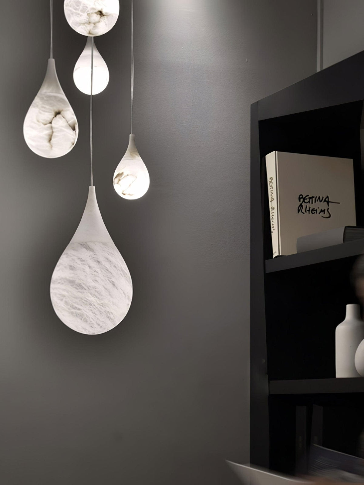 Hadrenwyn Alabaster Pendant Light-Moonnatur