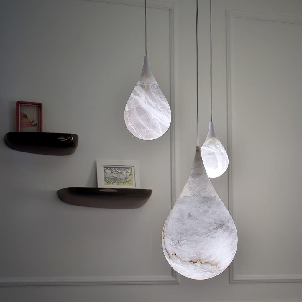 Hadrenwyn Alabaster Pendant Light-Moonnatur