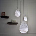 Hadrenwyn Alabaster Pendant Light-Moonnatur