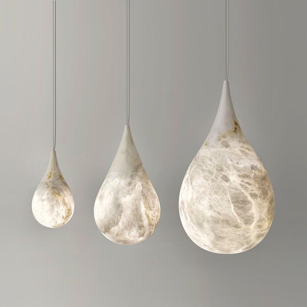 Hadrenwyn Alabaster Pendant Light-Moonnatur
