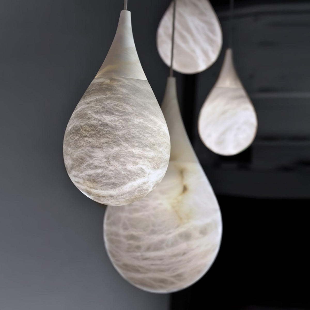 Hadrenwyn Alabaster Pendant Light-Moonnatur