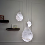 Hadrenwyn Alabaster Pendant Light-Moonnatur