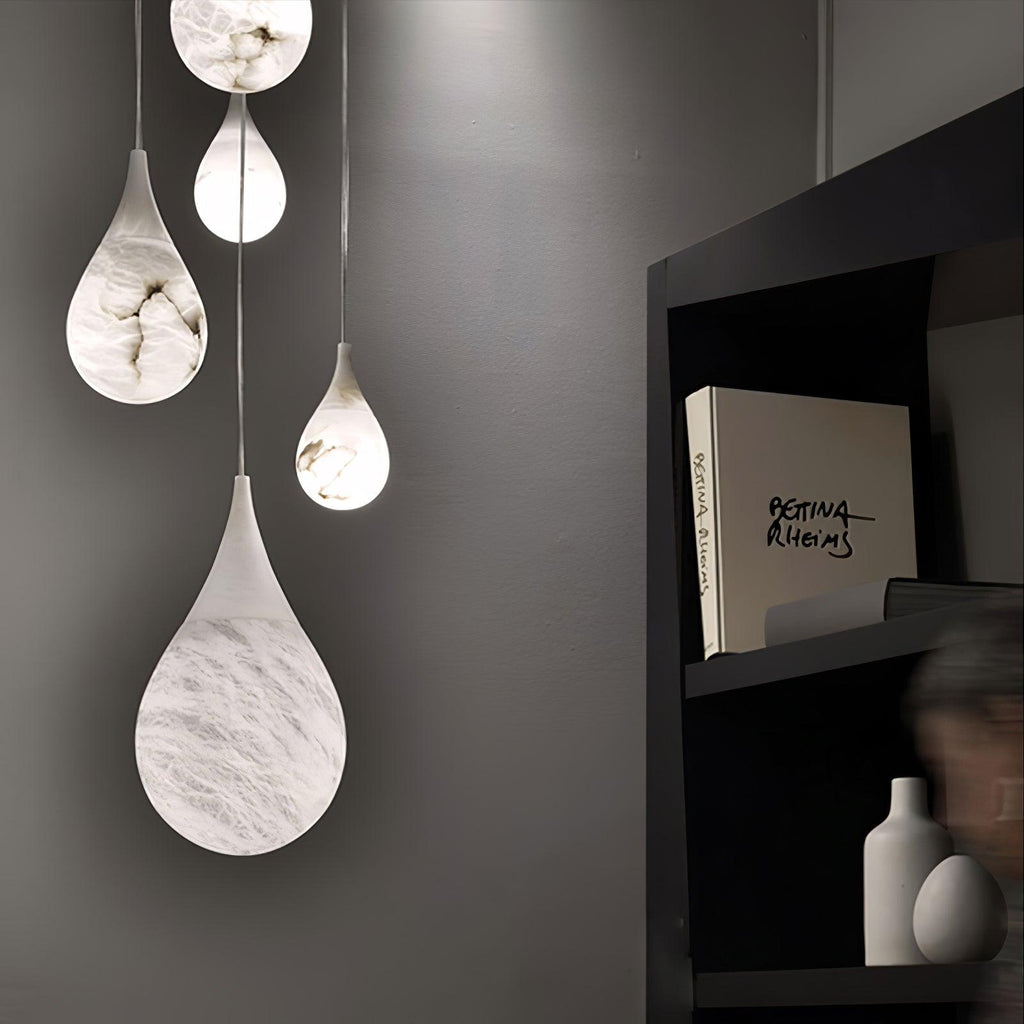 Hadrenwyn Alabaster Pendant Light-Moonnatur