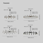 Penrelheath Metal Chandelier-Moonnatur