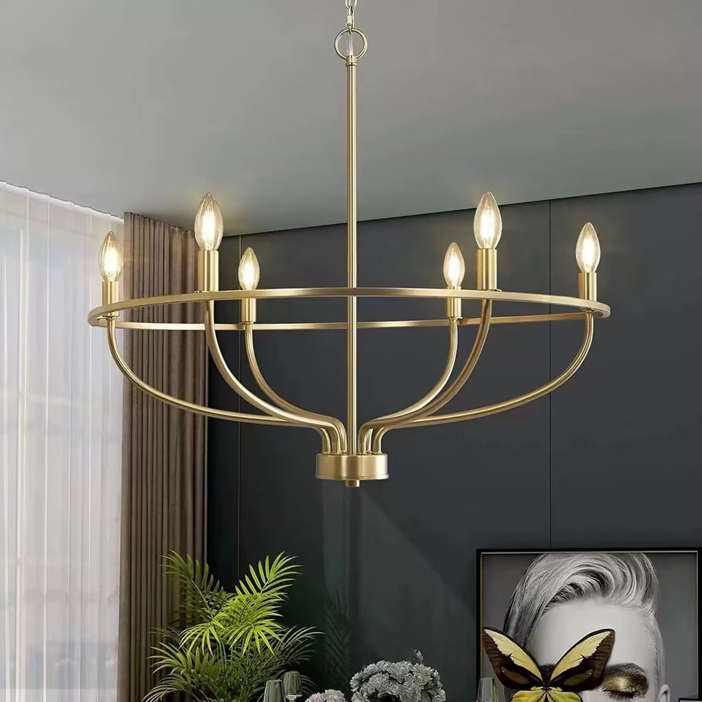 Talenara Fabric Chandelier-Moonnatur