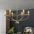 Talenara Fabric Chandelier-Moonnatur