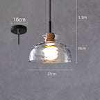 Langrenlyn Glass Pendant Light-Moonnatur