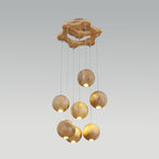 Calderose Wood Pendant Light-Moonnatur