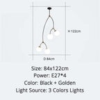 Marvenara Glass Chandelier-Moonnatur