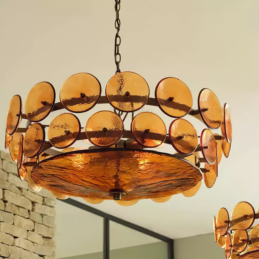 Iveria Glass Chandelier-Moonnatur