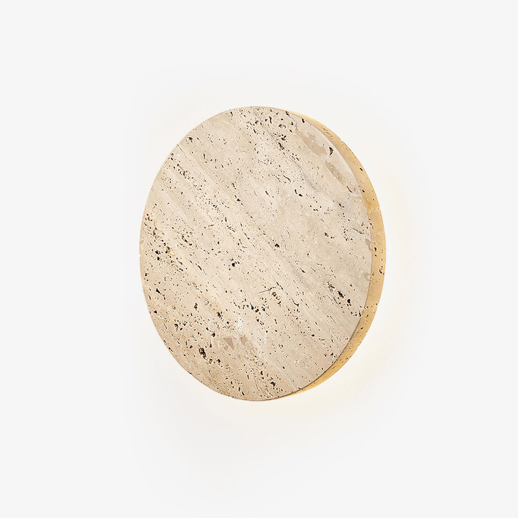 Aberhaven Travertine Wall Light-Moonnatur
