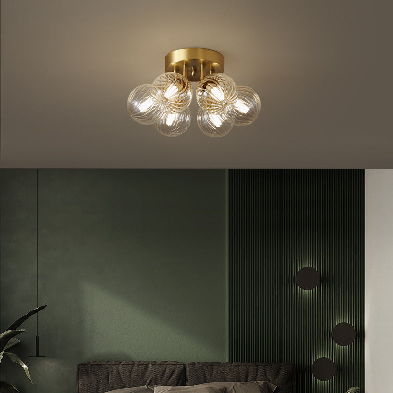 Garnelgrove Glass Ceiling Light-Moonnatur