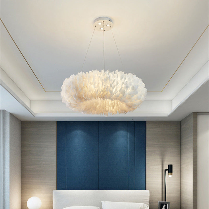 Dunselford Feather Pendant Light-Moonnatur
