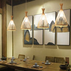 Verrenrose Bamboo Pendant Light-Moonnatur